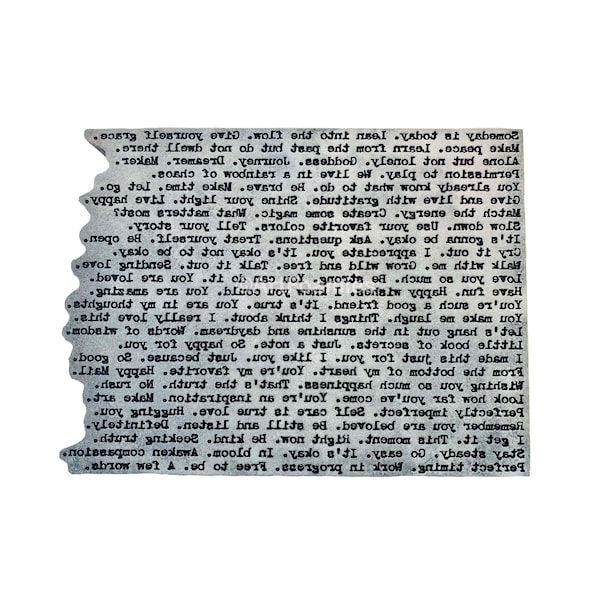 A Few Words - Foam Imprint Pad designed by Kae Pea