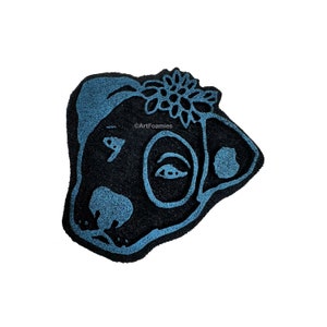 Furry Face - Timbro in schiuma disegnato da Kae Pea