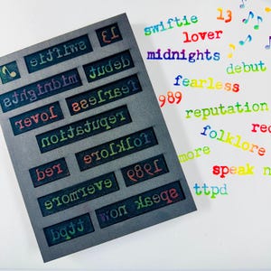 ArtFoamies Pop Culture Poetry: Swiftie Edition 1 - Set van 15 foamstempels ontworpen door Maxi Moon