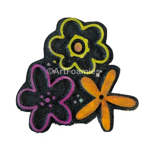 Flower Trio - foamstempel ontworpen door Maxi Moon