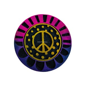 Rueda de la paz / Rueda de la fantasía - Juego de 2 sellos de espuma