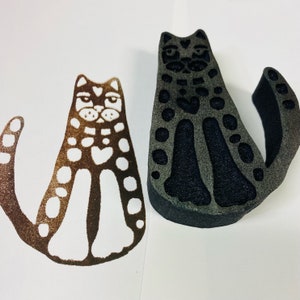 Mittens - Carimbo de espuma desenhado por Kae Pea