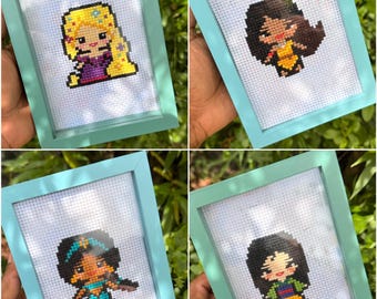 Disney Princess Cross Stitch Art
