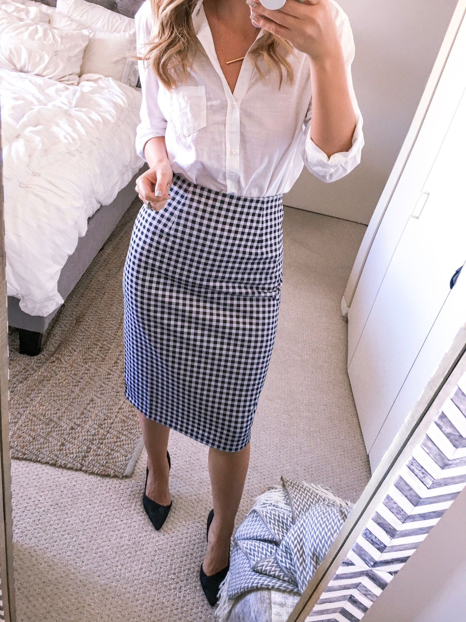 High Waist Pencil Skirt PDF Sewing Pattern for Woven Fabric Etsy
