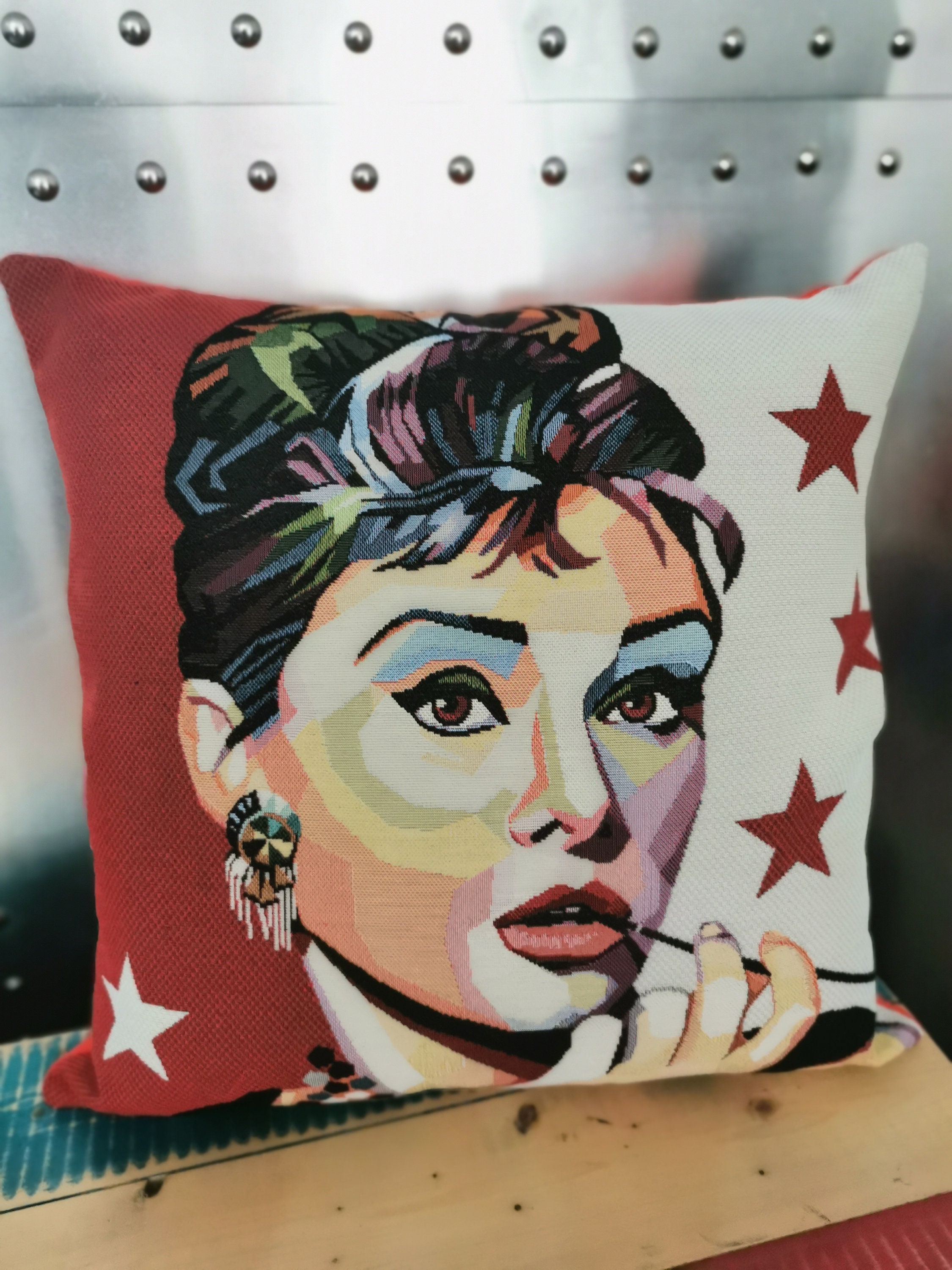 Housse Coussin Audrey Hepburn