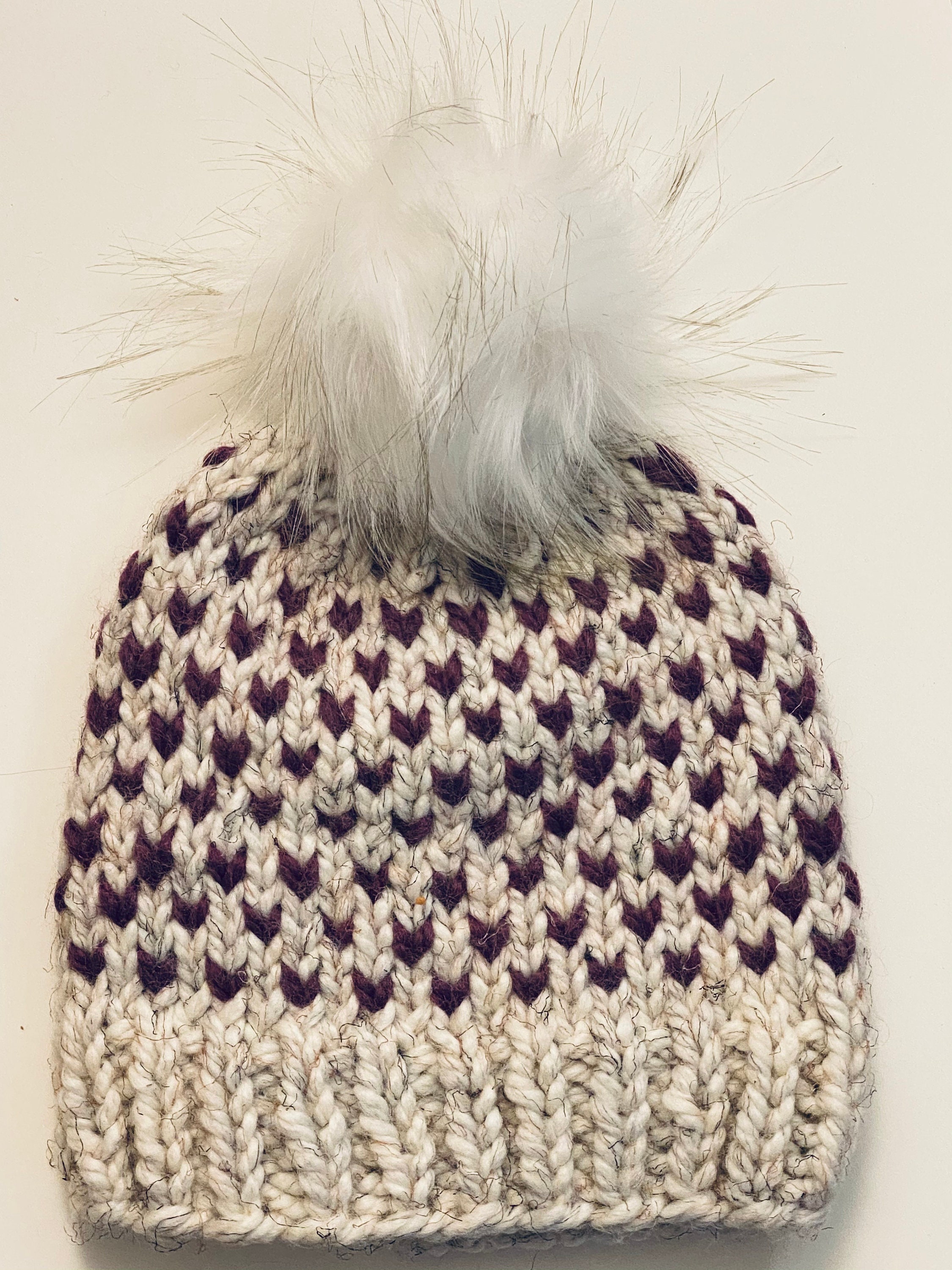 Women knit hat pattern Knitting Pattern Chunky Knit Hat Fair Etsy