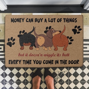 Dachshund Doormat, Funny Dachshund DoorMat, House Warming Gift, Dachshund Lovers Gift, Dachshund CL09100067MDD Doormat