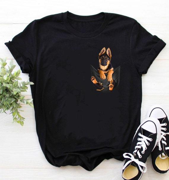 Pocket German Shepherd Shirt, Dog Lover Gift Shirt Pocket German Shepherd Shirt, Dog Lover Gift Shirt