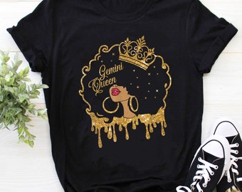 Gemini Queen Shirt, Gemini Zodiac Shirt, Gemini Gifts, June Birthday Gift , Zodiac Gift, August Birthday, September Birthday Shirt