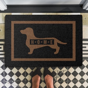 Dachshund Doormat, Funny Dachshund DoorMat, House Warming Gift, Dachshund Lovers Gift, Dachshund Home CLA1710001D Doormat