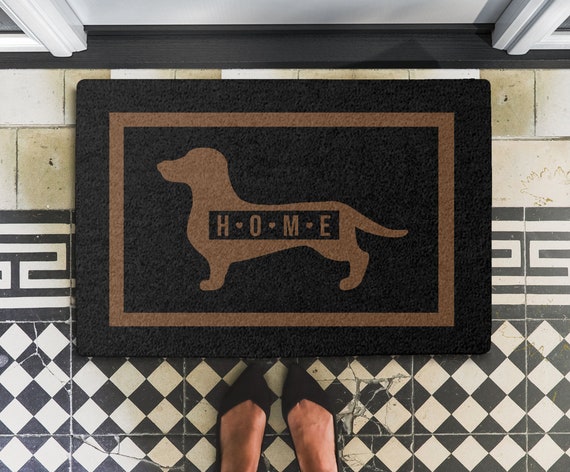 Dachshund Doormat, Funny Dachshund DoorMat, House Warming Gift, Dachshund Lovers Gift, Dachshund Home CLA1710001D Doormat