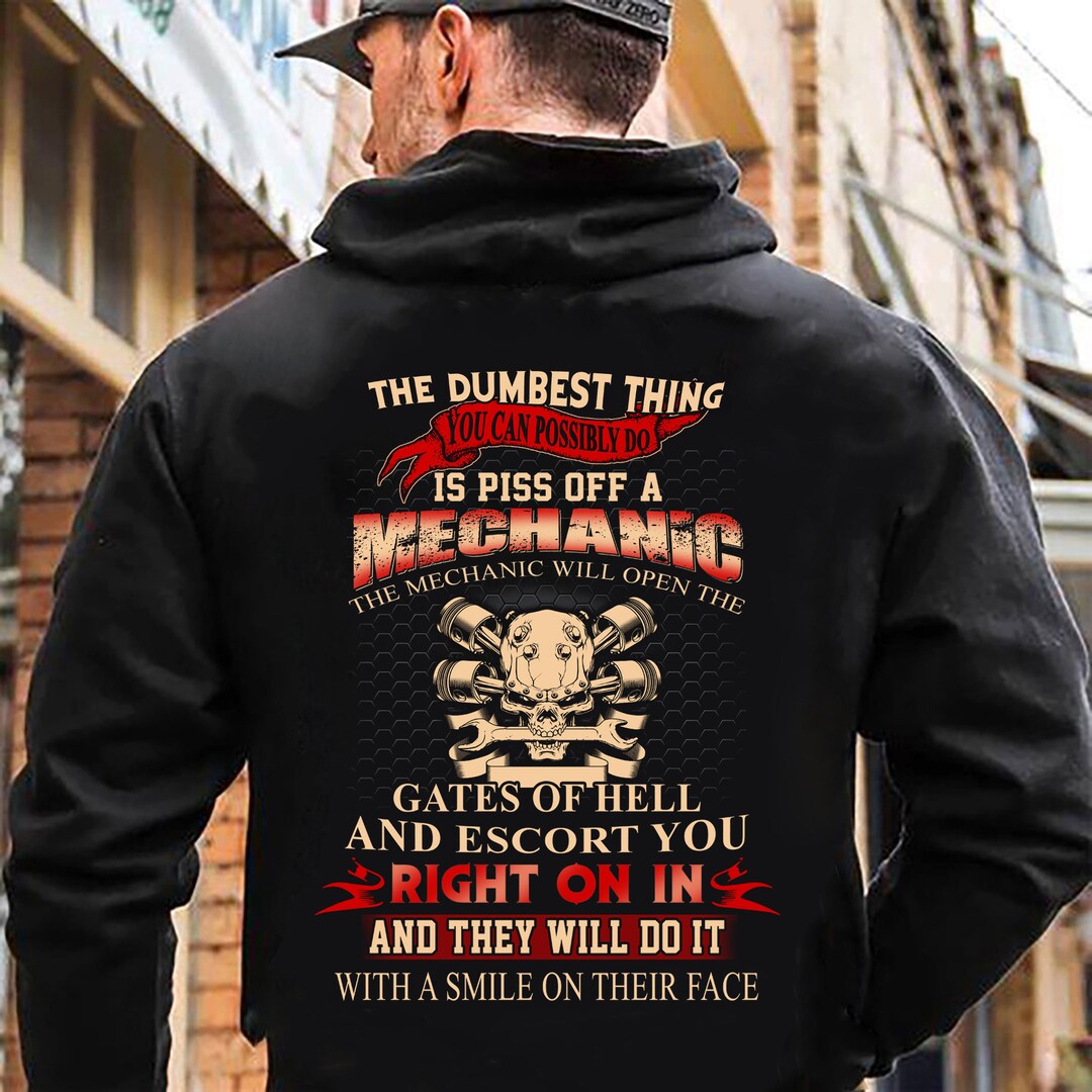 Sweat à Capuche Drôle Génie Mécanicien Papa - Cadeau Fête Des Pères