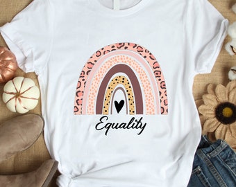 EQUALITY Rainbow shirt, Activist shirt, Equal rights shirt, feminist shirt, equal rights shirt, lgbt shirt, equality gift