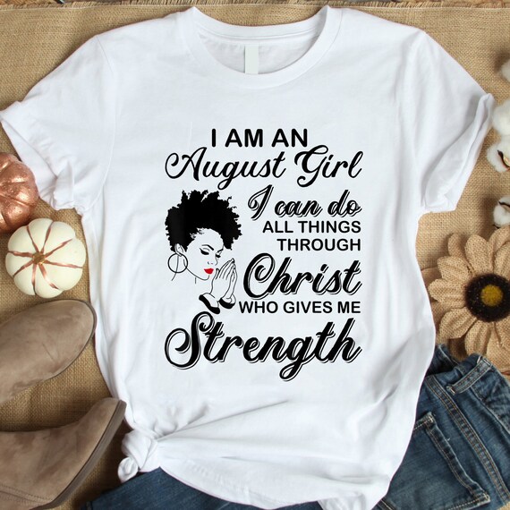 April Girl Birthday Shirt I Can Do All Things Through Christ April Girl Birthday Shirt I Can Do All Things Through Christ