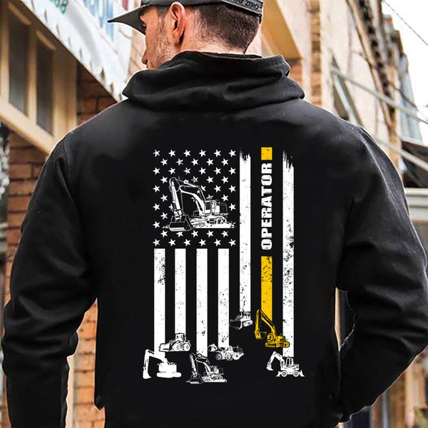 Heavy Equipment Operator Shirt | Xmas Shirt | Heavy Equipment Operator Hoodie | Heavy Equipment Operator USA Flag Shirt