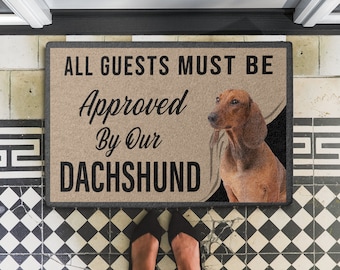 Felpudo Dachshund, Felpudo Divertido Dachshund, Regalo para calentar la casa, Regalo para amantes del Perro Salchicha, Dachshund CL09100068MDD Felpudo