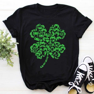 St Patricks Day Tshirt | Funny Gift St Pattys Day shirt | Gamer Shirt | Boys Gamer Gift Game Shamrock St Patricks Day Irish Shirt