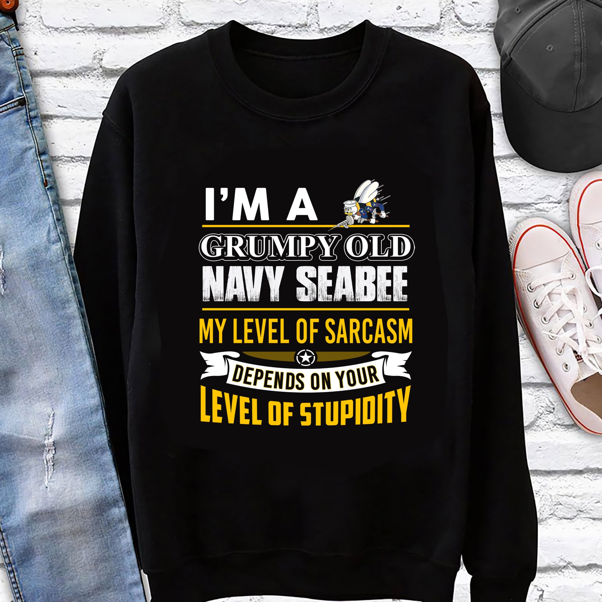 Navy Seabee - I'm A Grumpy Old Navy Seabee T-Shirt Navy Seabee - I'm A Grumpy Old Navy Seabee T-Shirt