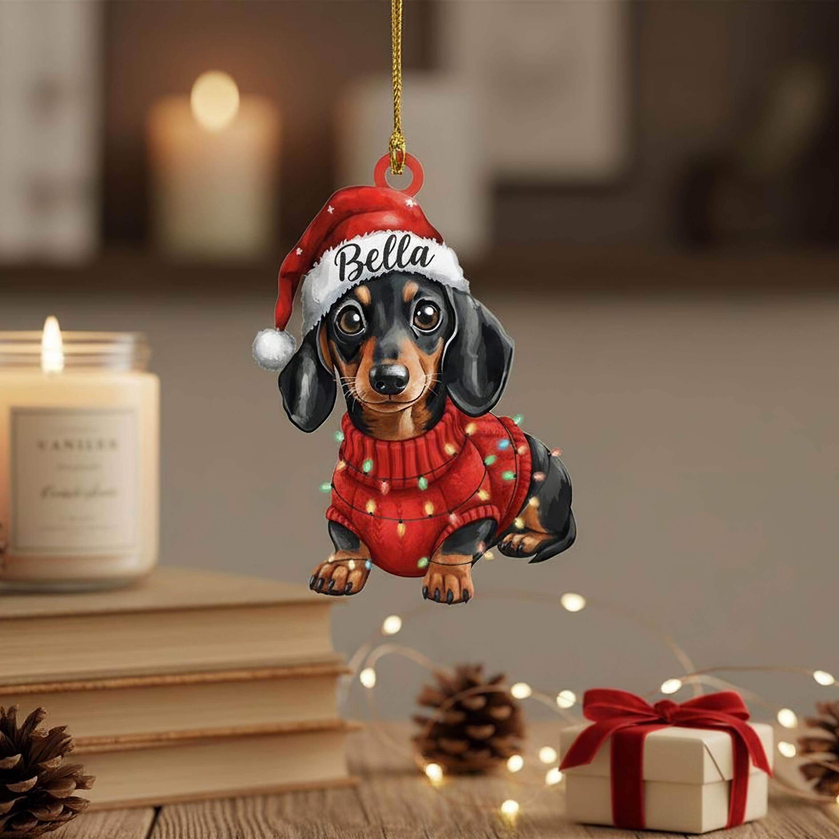 Weihnachtsbaum Hängende Anhänger Dekore Dackel