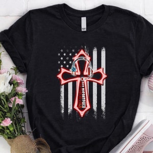 911 dispatcher Shirt / 911 dispatcher Hoodie / 911 Dispatcher Gift / 911dispatcher American Flag Cross Shirt