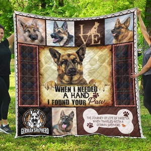 Schäferhund Quilt / Schäferhund Quilt / Schäferhund Geschenk / Schäferhund CL18100295MDQ Quilt
