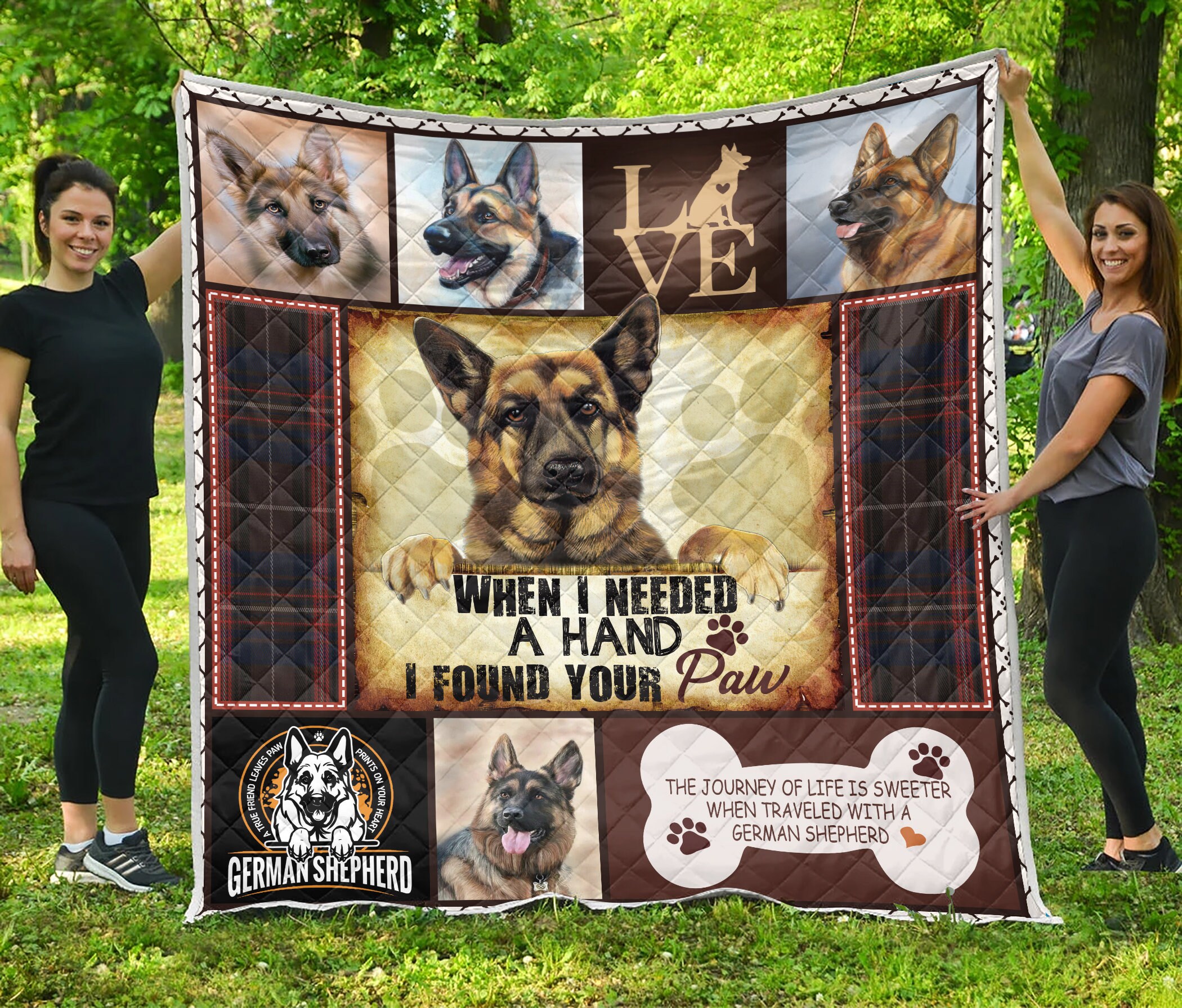 German Shepherd Quilt German Shepherd Lovers Quilt German Shepherd Gift German Shepherd CL18100295MDQ Quilt
