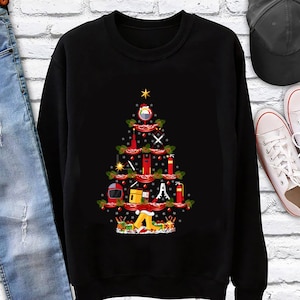 Welder Shirt / Xmas Shirt / Christmas Shirt /Welding t-shirt / Welder Hoodie / Welder Xmas Lighting Welder Christmas Tree Shirt