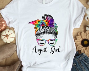 August Girl Wink Eye Woman Face Was Born In August Shirt, Black Queen Shirt, Black Girl Shirt, Black Girl Birthday, August Shirt