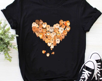 Pomeranian Shirt / Pomeranian T-Shirt / Gift For Dog Lovers / Pomeranian Gifts / Pomeranian Heart Gift Dog Lover Shirt