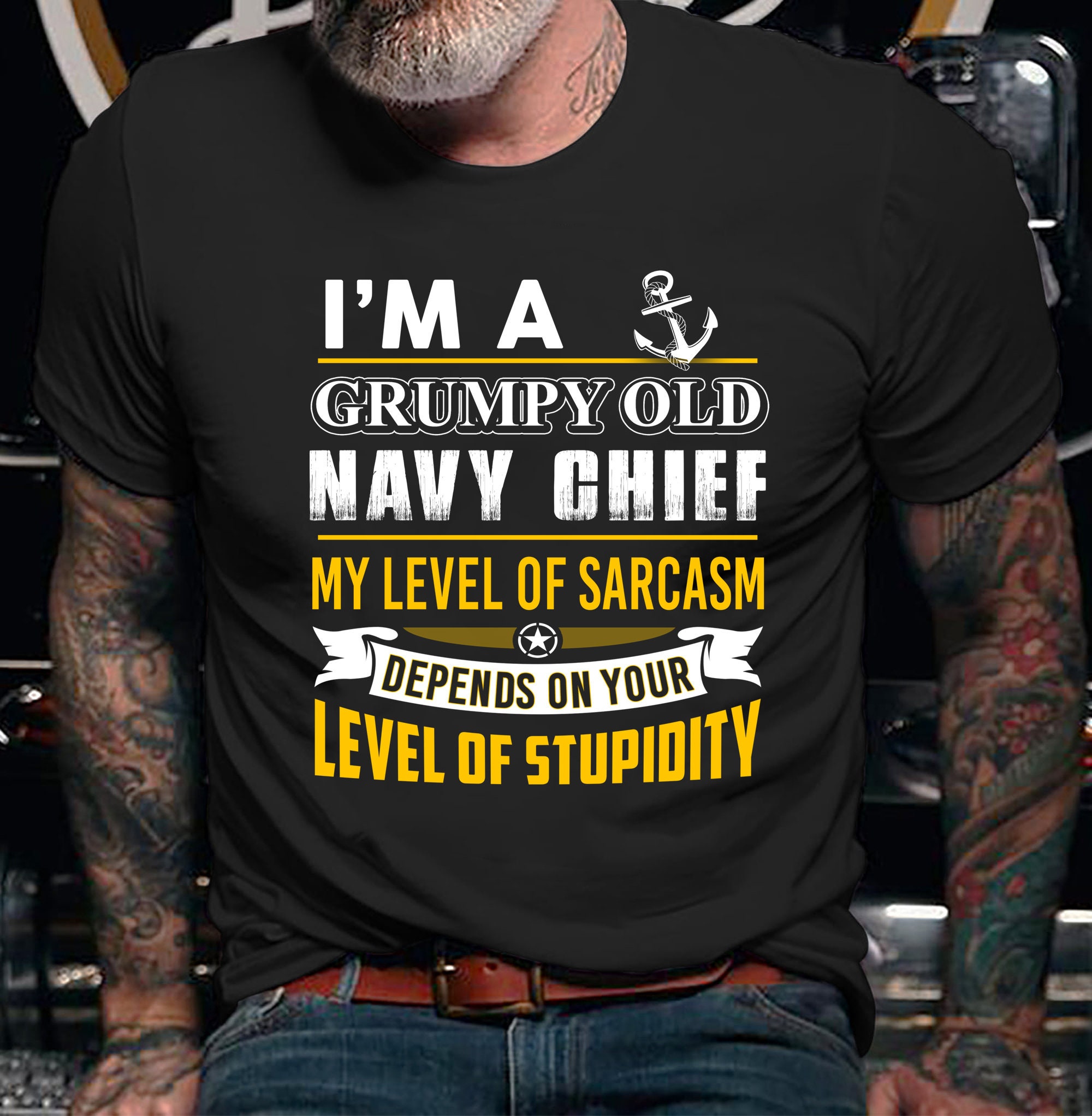 Navy Chief T-Shirt, I Am A Grumpy Old Navy Chief Navy Chief T-Shirt, I Am A Grumpy Old Navy Chief