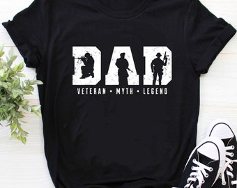 Veteran Shirt / Veteran T-shirt / Dad Shirt / Papa Shirt / Papa Gift / Father's Day Gift / Dad Veteran Myth Legend Shirt