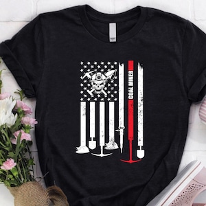 Coal Miner Hoodie | Coal Miner Shirt | Coal Miner Tshirt | Coal Miner Gift | Coal Miner Hoodie | Coal Miner USA Flag Shirt