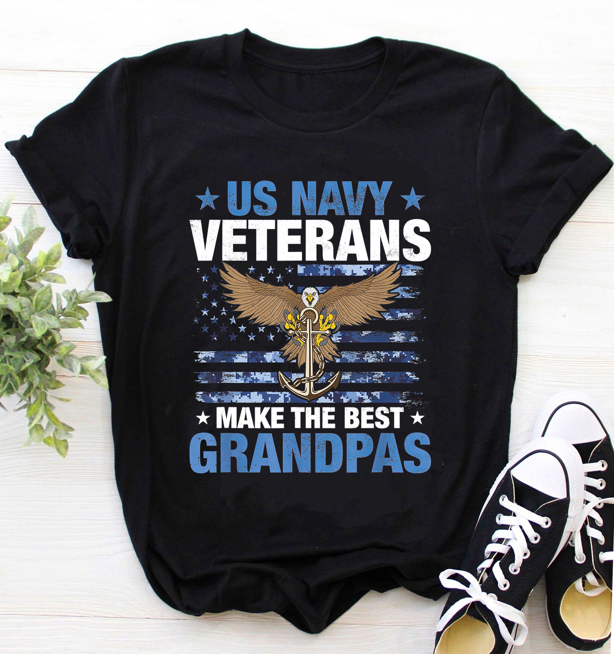 Navy Veteran Grandpa Shirt / Veteran Shirt / Veteran T-shirt / Veteran Hoodie / Us Navy Veterans Make The Best Grandpas Shirt