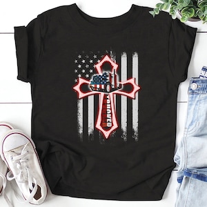 Trucker Shirt / Trucker Hoodie / Truck Shirt / Trucker T-shirt / Trucker Gift / Trucker American Flag Cross Shirt