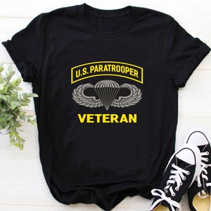 Airborne Shirt / Paratrooper Shirt / Paratrooper T-shirt / Paratrooper Gift / US Paratrooper Airborne Division Army Veteran Shirt