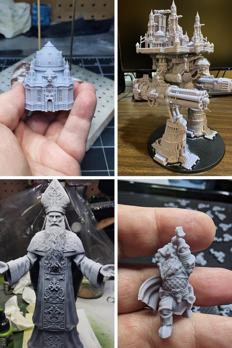 Custom 3D Print Service | Resin & FDM | Miniatures, Parts, Models afbeelding 5