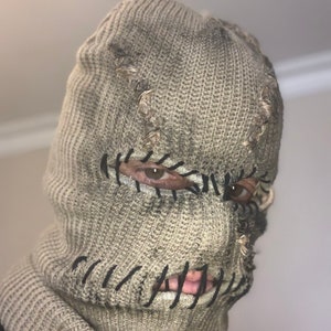 Scarecrow Balaclava mask. Superhero Villain Theme FANCY DRESS Superhero. Ski mask