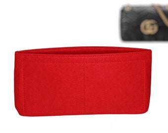Insert organiser liner For GG Marmont matelassé flap bag  (Super Mini, Mini, S,M,) 4 colours - Free UK delivery