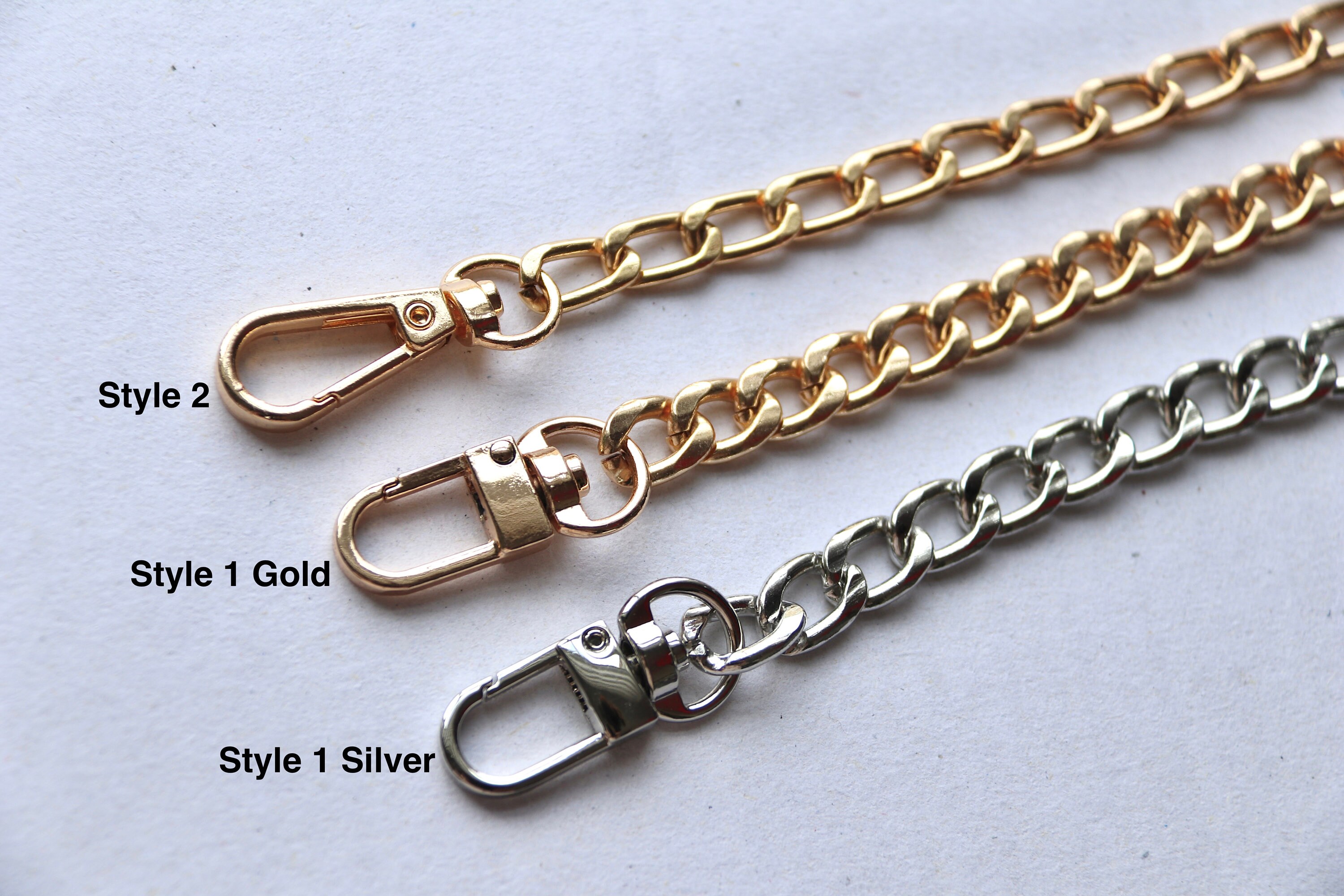 HEEHEE 55.1 Mini Purse Chain Strap Delightful Extending Durable DIY Metal Lantern Chains Replacement Straps with Buckles Wide 6mm Gold 1 Pcs for