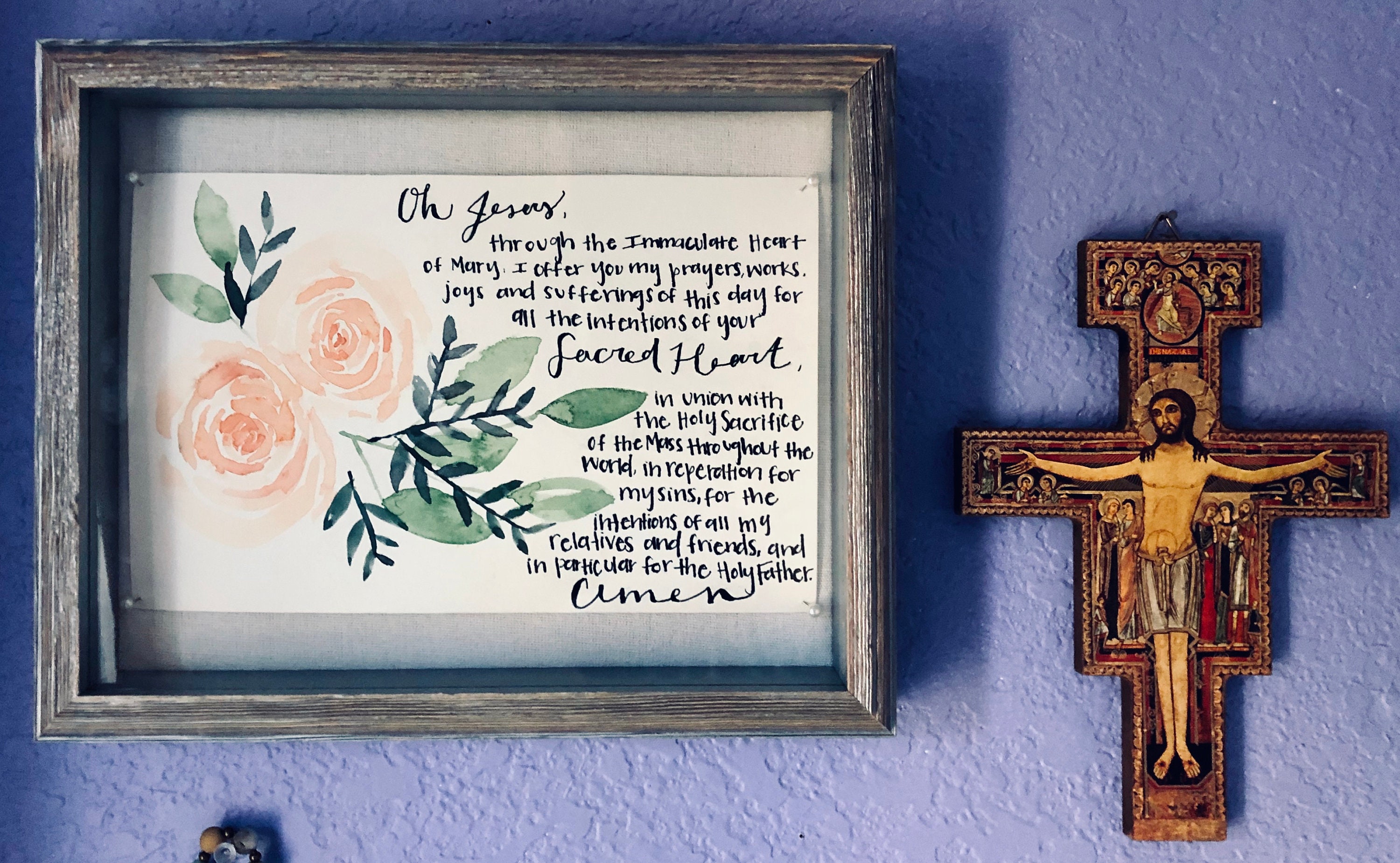 The Morning Offering Prayer Card Each Once Is Hand Painted Etsy the-morning-offering-prayer-card-each-once-is-hand-painted-etsy