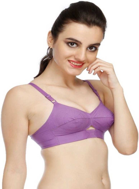 Women's Cotton Minimizer Saree Bra - Plus Size, Full Coverage, Non-Pad –  BRIDA GARMENTS