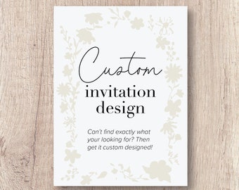 Diseño de invitación personalizada, para cualquier ocasión (archivo digital)