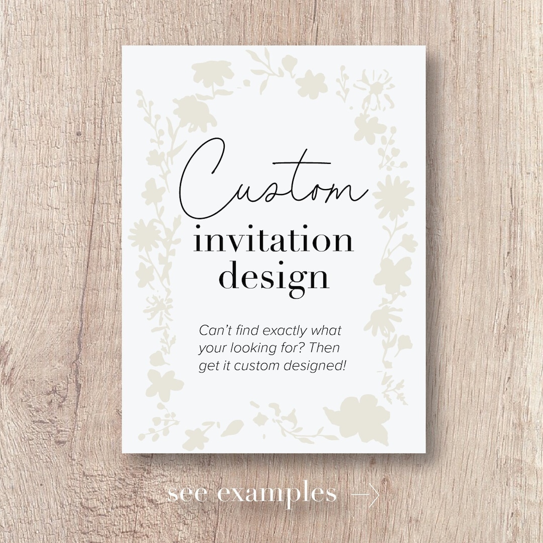Custom Party Digital Invitation Design, Custom Design, Custom Made ...