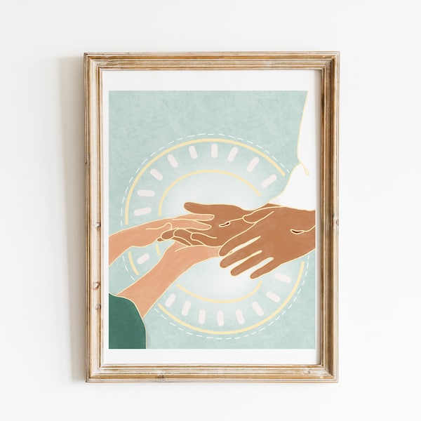 Saviors Hands Print - Etsy