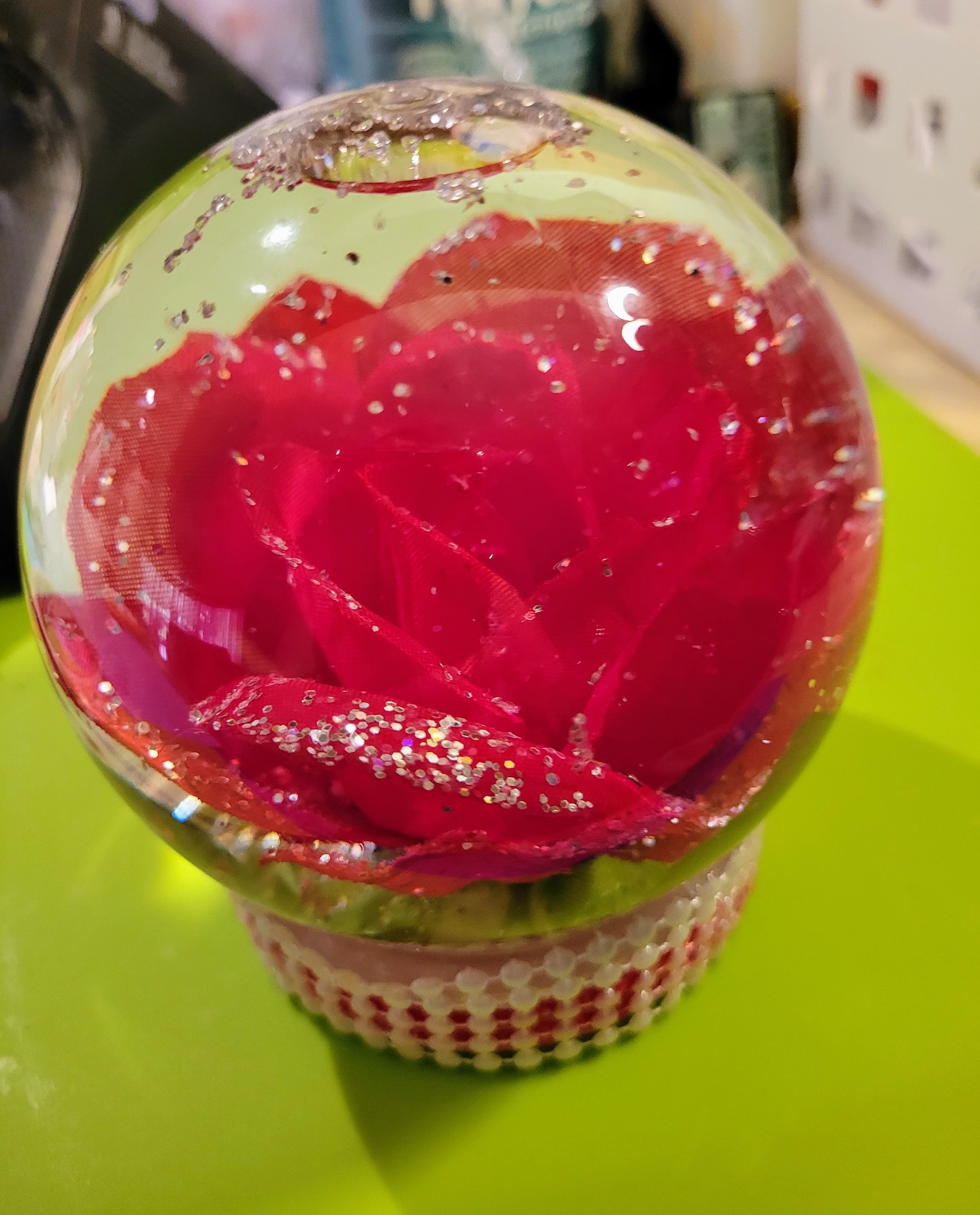 Flowers Water Globes Etsy