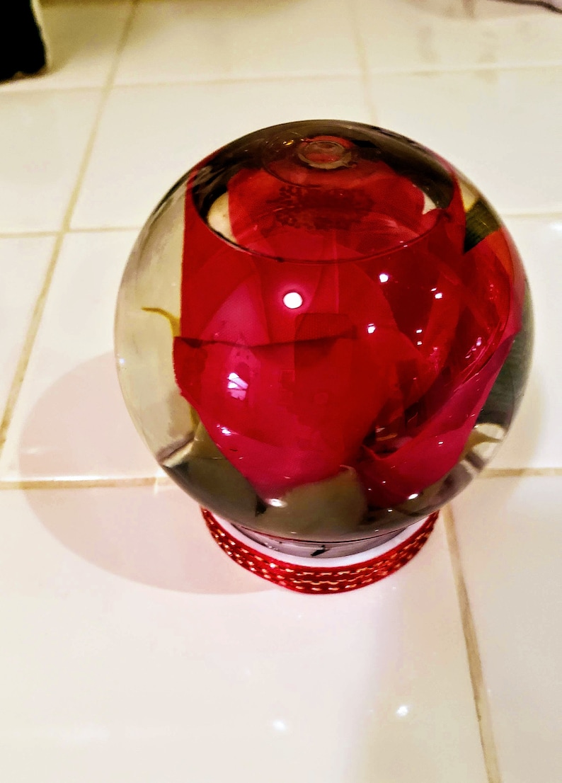 Flowers Water Globes Etsy