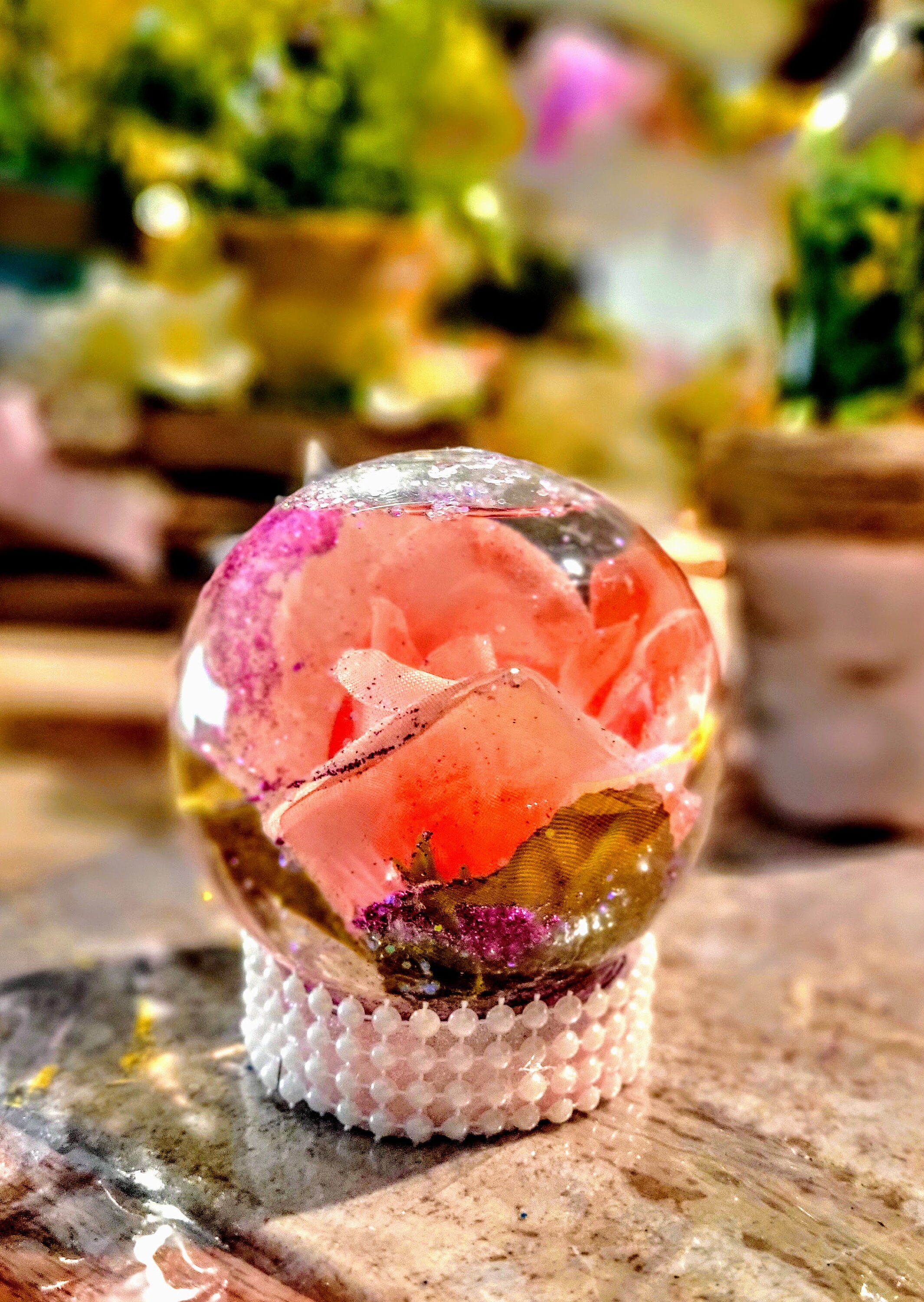 Flowers Water Globes Etsy