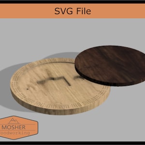 Runde Crib Board SVG-Datei