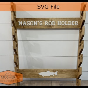 Fishing Rod Rack SVG
