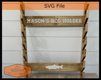 Fishing Rod Rack SVG